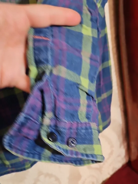 Orvis Green & Blue Plaid Long-Sleeve Button-Down Shirt - Picture 4 of 11